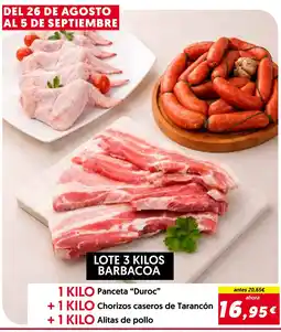 Hiper Usera Lote 3 kilos barbacoa oferta