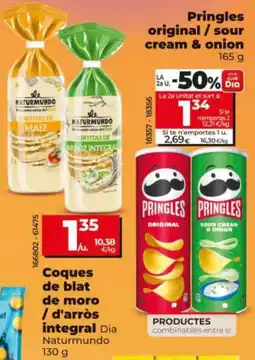 Maxi Dia Pringles original / sour cream & onion oferta