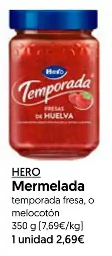 Hiper Usera Hero mermelada temporada fresa, o melocotón oferta