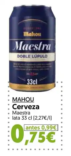 Hiper Usera Mahou Cerveza Maestra oferta