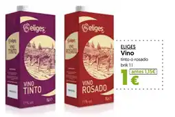 Hiper Usera Eliges vino tinto o rosado oferta