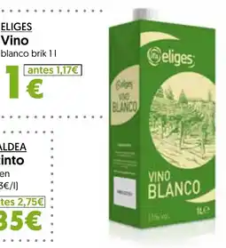 Hiper Usera Eliges vino blanco oferta