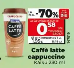 Maxi Dia Kaiku cafè latte cappuccino oferta