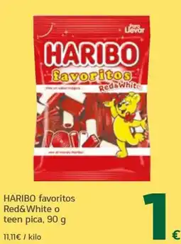 HiperDino haribo favoritos red&white o teen pica oferta