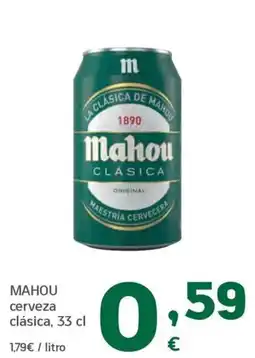 HiperDino Mahou cerveza clásica oferta