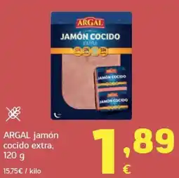 HiperDino Argal jamón cocido extra oferta
