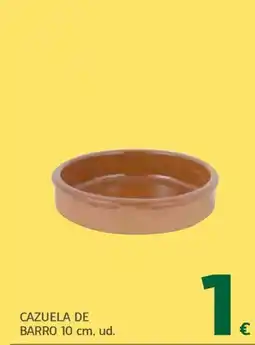 HiperDino cazuela de barro oferta