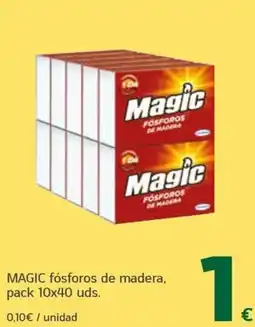 HiperDino Magic fósforos de madera oferta