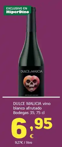HiperDino Dulce Malicia vino blanco afrutado oferta