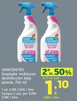 HiperDino Sanicentro limpiador multiusos desinfección lejía pistola oferta