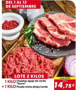 Hiper Usera Duroc - chuletas aguia de cerdo oferta