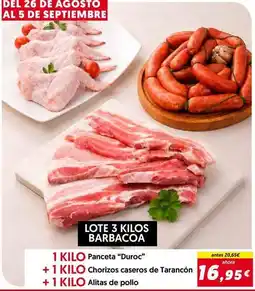 Hiper Usera Duroc - lote 3 kilos barbacoa oferta