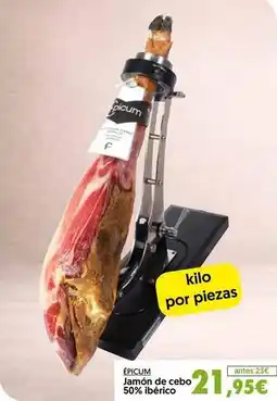 Hiper Usera Jamón de cebo 50% ibérico oferta