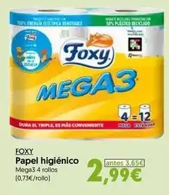 Hiper Usera Foxy - papel higienico oferta