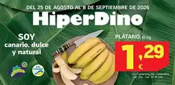 HiperDino Plátano oferta