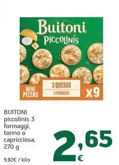 HiperDino Buitoni - piccolinis 3 formaggi oferta