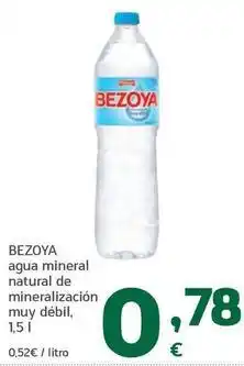 HiperDino Bezoya - agua mineral natural de mineralizacion muy débil oferta