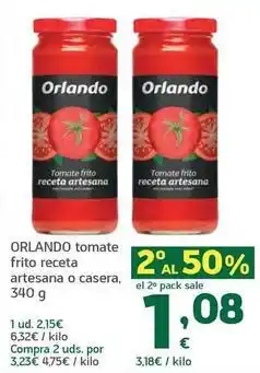 HiperDino Orlando - tomate frito receta artesana oferta