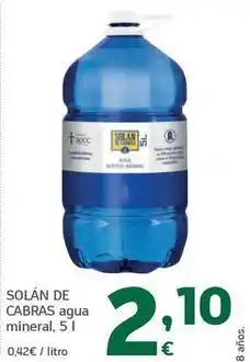 HiperDino Solán de cabras - agua mineral oferta