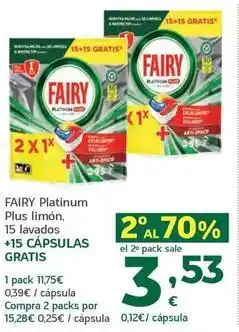 HiperDino Fairy - platinum plus limon oferta
