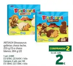 HiperDino Artiach - dinosaurus galletas choco leche oferta