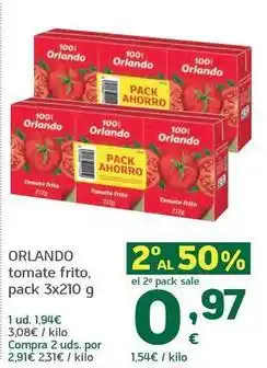 HiperDino Orlando - tomate frito oferta