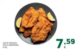HiperDino Filete pechuga pollo empanado oferta