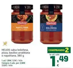 HiperDino Helios - salsa bolonesa oferta