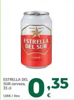 HiperDino Estrella del sur - cerveza oferta