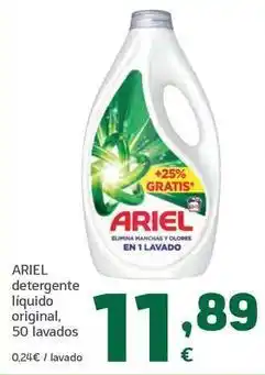 HiperDino Ariel - detergente líquido original oferta
