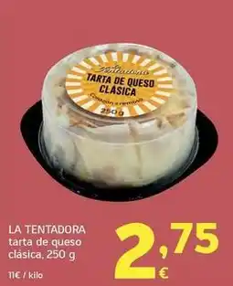HiperDino La tentadora - tarta de queso clasica oferta