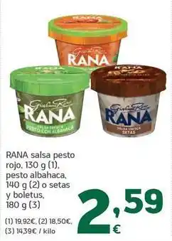 HiperDino Rana - salsa pesto rojo oferta
