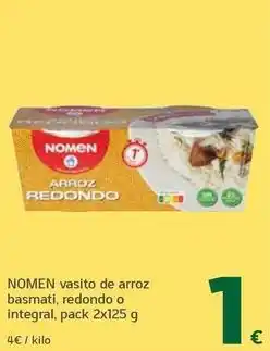 HiperDino Nomen - vasito de arroz basmati, redondo o integral oferta