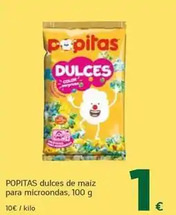 HiperDino Popitas - dulces de maiz para microondas oferta