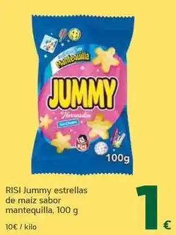 HiperDino Risi - jummy estrellas de maíz sabor mantequilla oferta