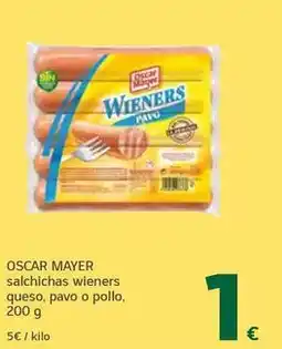 HiperDino Oscar mayer - salchichas wieners queso, pavo o pollo oferta