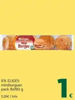 HiperDino Ifa eliges - miniburger oferta