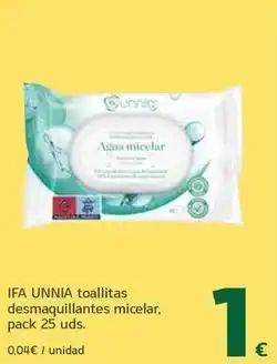 HiperDino Ifa unnia - toallitas desmaquillantes micelar oferta