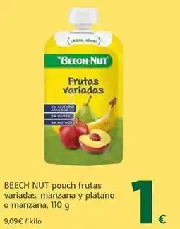 HiperDino Beech-nut - pouch frutas variadas, manzana y plátano oferta