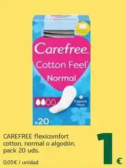 HiperDino Carefree - flexicomfort cotton, normal o algodón oferta