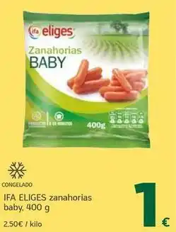 HiperDino Ifa eliges - zanahorias baby oferta