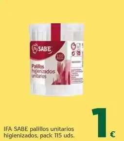 HiperDino Ifa sabe - palillos unitarios higienizados oferta