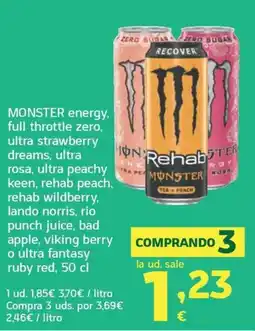 HiperDino Monster energy oferta