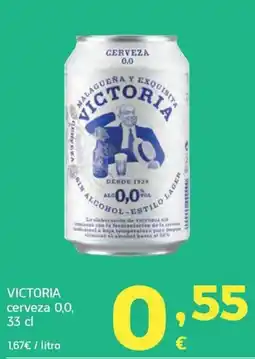 HiperDino Victoria cerveza 0,0 oferta