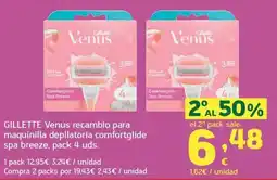 HiperDino Gillette Venus recambio para maquinilla depilatoria comfortglide spa breeze oferta