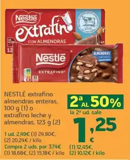 HiperDino Nestlé extrafino almendras enteras oferta
