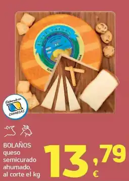 HiperDino Bolaños queso semicurado ahumado oferta
