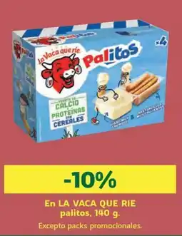 HiperDino La vaca que rie palitos oferta