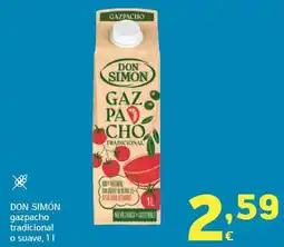 HiperDino Don Simón gazpacho tradicional o suave oferta