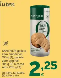 HiperDino Santiveri galleta zero arándanos oferta